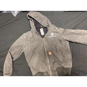 Carhart hooded jacket green medium